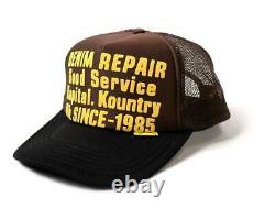 Kapital kountry DENIM REPAIR SERVICE PT 2TONE truck cap hat trucker brown black