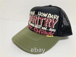 Kapital kountry Dirty Shrink truck cap hat trucker black green