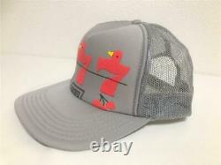 Kapital kountry Lucky Battery Bird Trucker Cap mesh hat gray red brand new