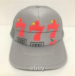 Kapital kountry Lucky Battery Bird Trucker Cap mesh hat gray red brand new