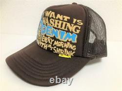 Kapital kountry Washing Denim truck cap hat trucker brown new