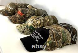 Lot 20 Realtree Mossy Oak Camouflage Camo Baseball Hat Cap Snapback Mesh Trucker