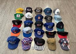 Lot 25+vintage Trucker Hat Cap Farm Trucker Snapback Hats