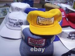 Lot 40 Vintage Trucker Hat Cap Sports Trucker Snapback Hats