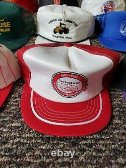 Lot Of 50 Vintage Trucker Hat Snapback Cap Farm Tourist Resellers Grandpa Lot