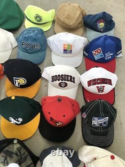 Lot Vintage Trucker Hat Snapback Cap Patch K Brand Product USA Farm The Game