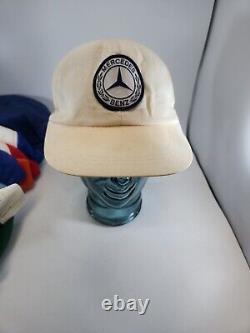 Lot of 11 Vintage Mesh Snapback Trucker Hat Cap (Trucking companies Mercedes)