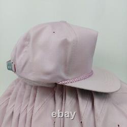 Lot of 12 Vintage Pink Rope Trucker Blank Plain Snapback Hat Cap Adjustable