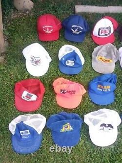 Lot of 61 vintage trucker hat cap advertising patches