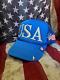 Love, America Usa Blue Colored Trucker Hat