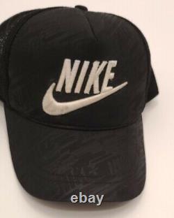 Low-rise Vintage 90's Nike Air trucker snapback Hat Cap foam embroidery embossed