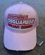Men's Dsquared2 Trucker Hat Cap Snapback Pink Adjustable