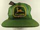 New Vintage John Deere Trucker Green Hat Snapback Mesh Farmer Cap Louisville Co