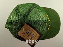 NEW Vintage John Deere Trucker Green Hat Snapback Mesh Farmer Cap Louisville Co