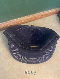 NOS VTG Denim K-brand BIG patch Kent Nova Farmer Supply Trucker Hat Cap Snapback