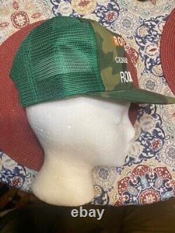 NOS Vintage Camo Rooster Run General Store K-BRAND Snapback Trucker Hat KY