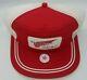 Nos Vintage Red Wing Shoes Snapback Trucker Hat Cap Made In Usa Size L Deadstock