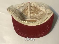 NOS Vintage Red Wing Shoes SnapBack Trucker Hat Cap Made In USA Size L Deadstock