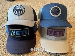NWT LOT OF 4 Yeti Hat Snapback Mesh Chartreuse/Navy Prickly Pear Pink Rare