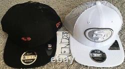 New Era Black White San Francisco 49ers Shanahan square trucker snapback hat cap