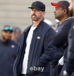 New Era Black White San Francisco 49ers Shanahan square trucker snapback hat cap