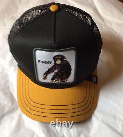 New Goorin Bros Animal Trucker SnapBack Cap Hat FUNKY Monkey Banana Split