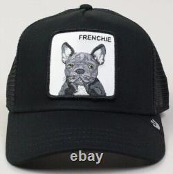 New Goorin Farm Trucker Baseball Snapback Hat Cap Frenchie French Bulldog Dog