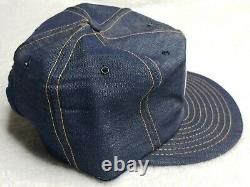 New Vintage 70s Allis Chalmers Denim Louisville Mfg Co Snapback Trucker Hat Cap