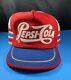 Pepsi Cola Trucker's Hat Cap Red White Blue 3 Stripe Made In Usa Vintage Retro