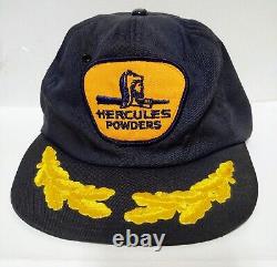 RARE Hercules Powder Snapback U. S. A. Made Trucker Cap Hat Hercules Powders Cap