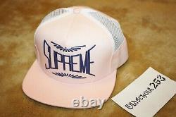 RARE! S/S'14 Supreme Memphis USA 5-Panel Hat Cap Salmon (Pink) AUTHENTIC HEAT