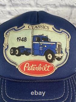 RARE Vintage Peterbilt Classics 1948 Semi Truck SnapBack Trucker Hat Cap Tonkin
