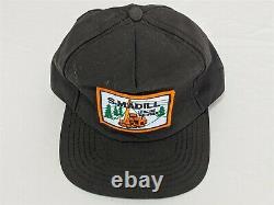 RARE! Vintage So Madill Logging Equiment Trucker Hat Snapback Cap