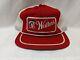 Rare! Vintage Walter's Beer Wisconsin Patch Snapback Trucker Hat Cap Red/white