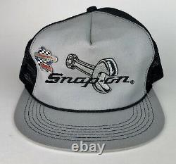 RARE Vtg 80s SNAP-ON K-Products USA Trucker Hat Snapback Cap WRENCH LOGO With Pin