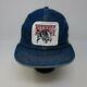 Rare Vtg K-products Bush Hog Denim Trucker Mesh Snapback Hat Cap 90s Mowers Usa