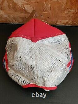 Rare Vintage PEPSI-COLA Coeur D' Alene 3 Stripe Snapback Trucker Hat Cap