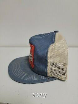 Rare Vintage STIHL TRUCKER PATCH HAT CAP K-Products Denim Snapback CHAINSAW