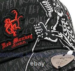 Red Monkey Hat Bundle #5 of 6 pc Limited Edition Unisex Fashion Trucker Cap Hats