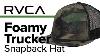 Rvca Foamy Trucker Snapback Hat Overview