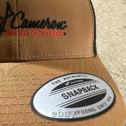 Scotty Cameron Trucker Hat Cap Adult Brown Black Snapback Circle T Logo Tour Use