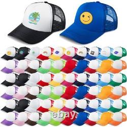 Sublimation 100 Pack Trucker Hat Bulk for Men Baseball Cap Snapback Mesh Cap