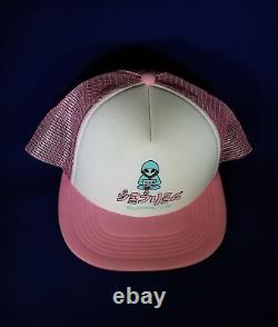 Supreme alien 5 panel pink white trucker hat snap back ball cap cancer gift pink