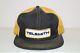 Telsmith Yellow Black Striped K-brand Rare Snapback Cap Trucker Hat Vintage Vibe