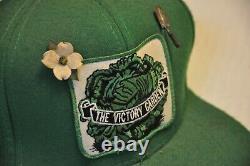 The Victory Garden WWI WW2 Patch Green Trucker Snapback Trowel & Flower Hat Pins