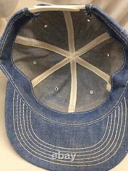 Trucker hat baseball cap Vintage Snapback Cummings Farmers Patch Denim Grunge