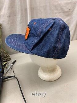 Trucker hat baseball cap Vintage Snapback Patch NL Well Service Denim Farm Ag