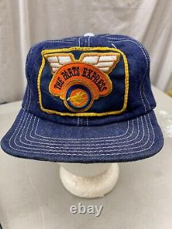Trucker hat baseball cap Vintage Snapback Patch The Parts Express Denim Pony