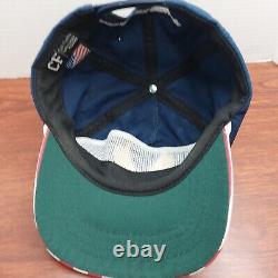 USA Flag American Eagle RARE TRUMP MAGA Made in USA Roped Snapback Trucker Hat