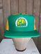 Vintage 80s Seattle Supersonics Snapback Trucker Style Green Hat Cap Nba Brand